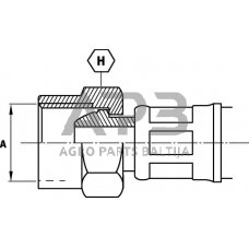 Kuro žarnos antgalis 3/8" LF106