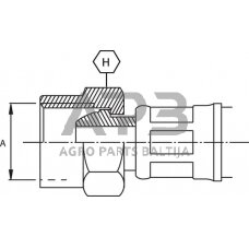 Kuro žarnos antgalis M10 LG410