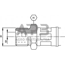 Kuro žarnos antgalis M14 LR814