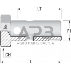 Kuro žarnos varžtas M16x1,5 HBM16