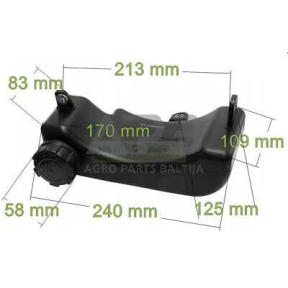 Kuro bakas Loncin LC1P61FA, LC1P65FA, LC1P68FA, LC1P70FA, 170490149-0001, 1704901490001, 170490138-T353, 170490138T353