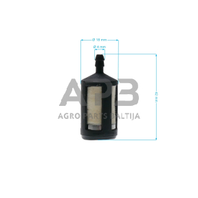 Kuro filtras 4,60x18x41 mm 15 g FELT ZAMA ZF-3, ZF3