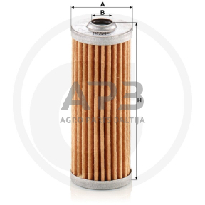 Kuro filtras Yanmar 124550-55700, 12455055700, P45