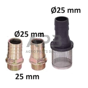 Kuro perdavimo siurblio DCTP60 filtras 1" ir 2 jungtys 3/4" - 1"  (ats.d.)