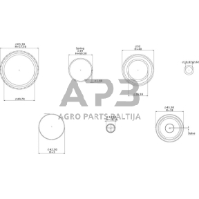 Kuro pompos remontinis komplektas 1492685KR