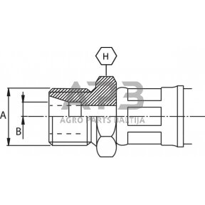 Kuro žarnos antgalis M14 LR814