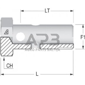 Kuro žarnos varžtas M16x1,5 HBM16