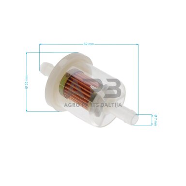 Kuro filtras Briggs & Stratton modeliams 1614, 2904, 2907, 4007, 4015, 4027, 4055, 4067, 4077, 4417, 4425, 4455, 4456, 4458, 4459, 4466, 4467, 4468, 6131, 31E7, 31E8, 28BH, 28CH,