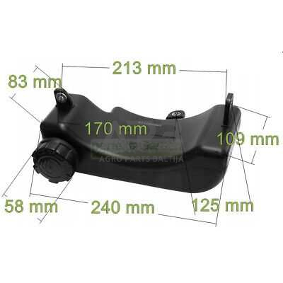 Kuro bakas Loncin LC1P61FA, LC1P65FA, LC1P68FA, LC1P70FA, 170490149-0001, 1704901490001, 170490138-T353, 170490138T353 1