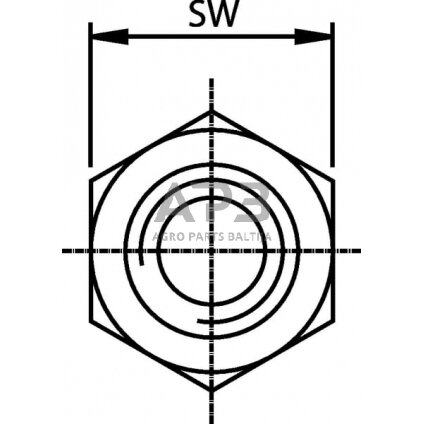 Kuro žarnos varžtas M6x1.00 HBMF6100 3 Kuro žarnos varžtas M6x1.00 HBMF6100 3
