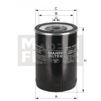 Kuro filtras MANN-FILTER WK727 1 Kuro filtras MANN-FILTER WK727 1