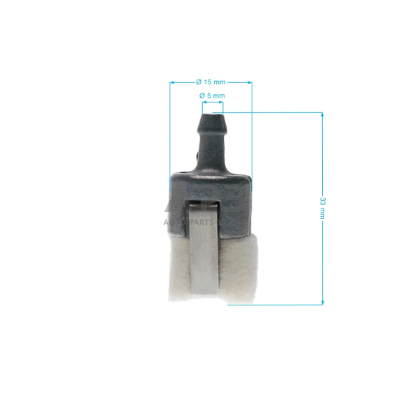 Kuro filtras 5,60x15x35 mm FELT WALBRO 125-527, 125527 1 Kuro filtras 5,60x15x35 mm FELT WALBRO 125-527, 125527 1