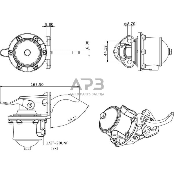 2641A064KRKuro pompa Perkins 2641A064KR 1
