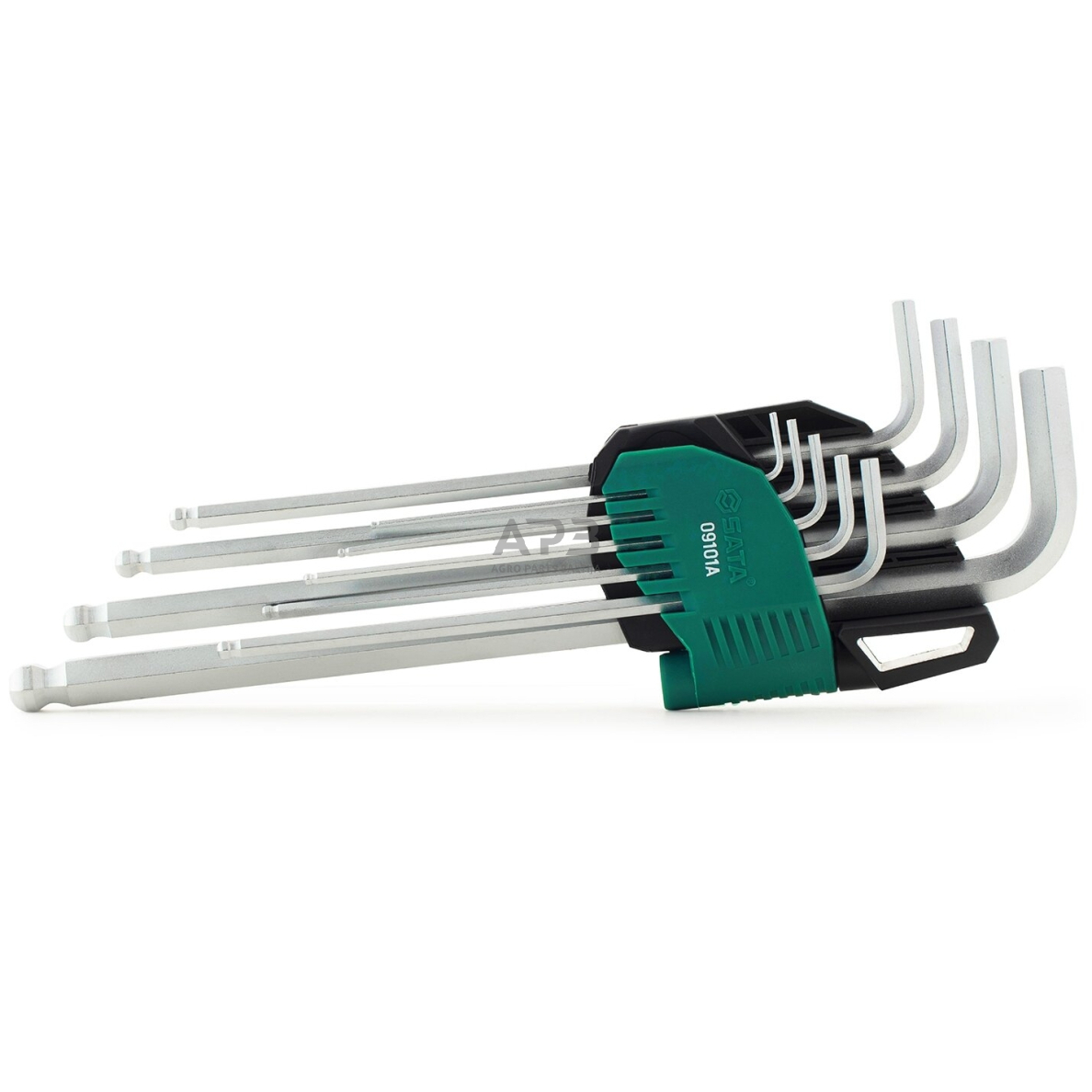 L-tipo šešiakampių prailgintų, apvalia galvute raktų rinkinys 9 vnt. (1.5-10 mm) 3 L-tipo šešiakampių prailgintų, apvalia galvute raktų rinkinys 9 vnt. (1.5-10 mm) 3