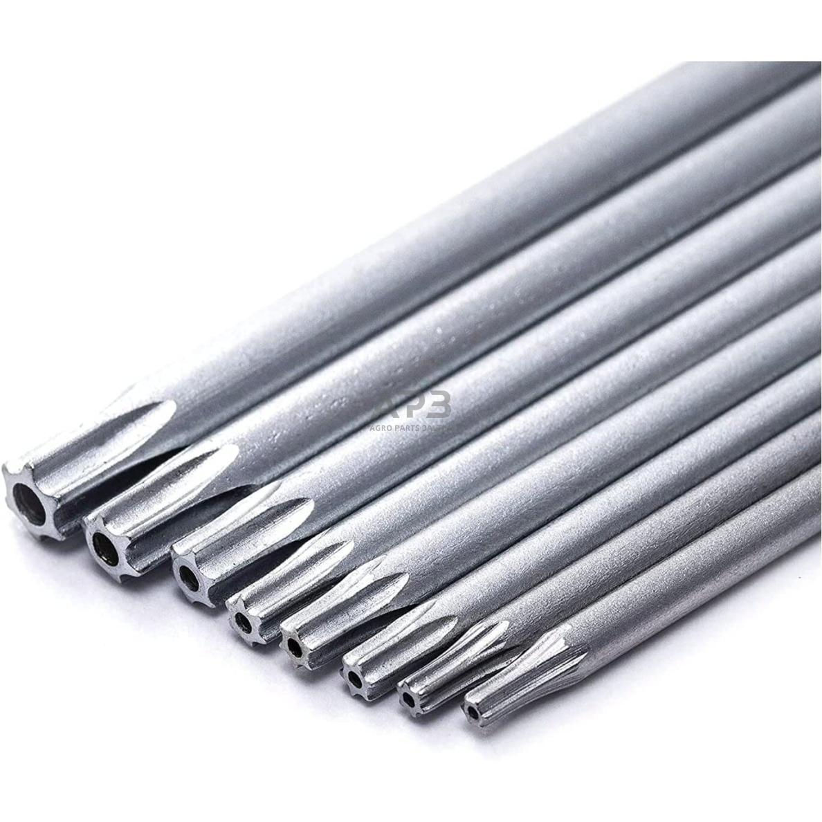 L-tipo šešiakampių TORX prailgintų raktų rinkinys 8vnt. (T6-T25) su kiauryme 4 L-tipo šešiakampių TORX prailgintų raktų rinkinys 8vnt. (T6-T25) su kiauryme 4