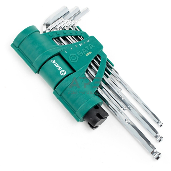 L-tipo šešiakampių prailgintų, apvalia galvute raktų rinkinys 9vnt. 1 L-tipo šešiakampių prailgintų, apvalia galvute raktų rinkinys 9vnt. 1