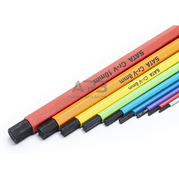 L-tipo šešiakampių prailgintų, apvalia galvute raktų rinkinys (spalvoti)(1.5-10mm) 3 L-tipo šešiakampių prailgintų, apvalia galvute raktų rinkinys (spalvoti)(1.5-10mm) 3