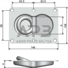 Laikiklis 146x108mm 709011KR