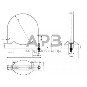 Laikiklis 206mm 700201KR