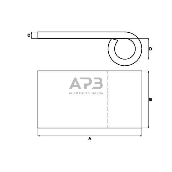 Lankstas virinamas 16x75mm HS841008 1
