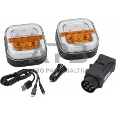 LED bevielis priekabos žibintų komplektas 12V, 24V LA60040FR