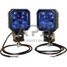 LED darbo žibintai purkštuvams du vienetai 9W, 1000lm, 10/30V, 133x82x80mm 4 LED LA10002