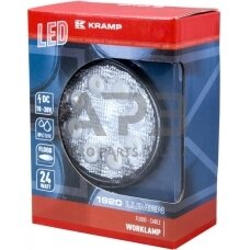 LED darbo žibintas apvalus 24W, 1920lm, 10/30V, Ø 110mm, 8 LED LA10025