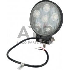 LED darbo žibintas apvalus 27W, 1850lm, 10/30V, 6 LED, gopart LA15001