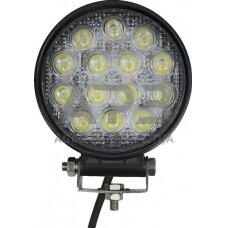 LED darbo žibintas apvalus 42W, 3360lm, 10/30V, Ø 117mm, 14 LED, gopart LA15028