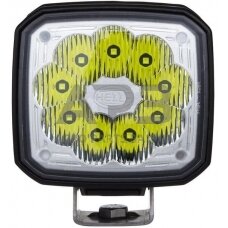 LED darbo žibintas kvadratinis 2000lm, 12/24V, 100x85mm 9 LED, Hella 1GA995506031