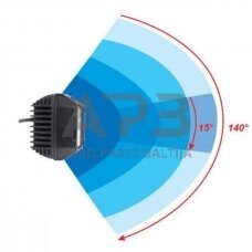 LED darbo žibintas kvadratinis 22.5W, 2850lm, 10/30V, 89x73x97mm, LA10094