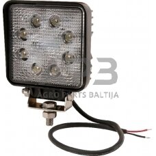 LED darbo žibintas kvadratinis 24W, 1920lm, 10/30V, 128x45x110mm, 8 LED, gopart LA15024