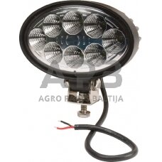 LED darbo žibintas ovalus 24W, 2240lm, 10/30V, 141.5x64.5x90mm, 8 LED LA10058