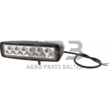 LED darbo žibintas stačiakampis 18W, 1440lm, 10/30V, 159.8x63mm, 6 LED gopart LA15026