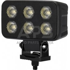 LED darbo žibintas stačiakampis 60W, 4630lm, 12/24V, 115x65x47mm 12 LED LA10834