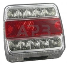 LED galinis priekabos žibintas 1W, 12V, 106x35x98mm, 18 LED, gopart LA99190GP