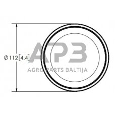 LED oranžinis švyturėlis 12/24V Britax EB5011A