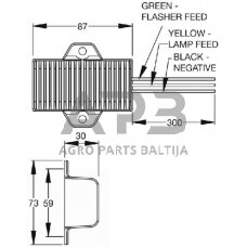 LED Priekabos žibintų valdymo blokas 12V Britax E071012V