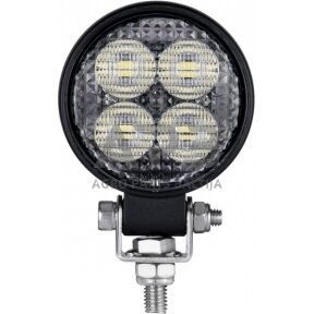 LED darbo žibintas apvalus 12W, 1200lm, 12/24V, 65.7x85.8x35mm 8 LED LA10606