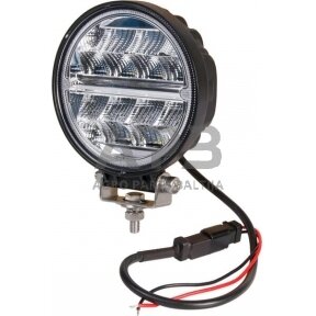 LED darbo žibintas apvalus 24W, 2272lm, 9-36V, Ø 128mm 16 LED LA10097