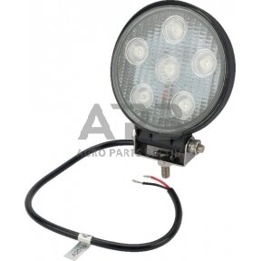 LED darbo žibintas apvalus 27W, 1850lm, 10/30V, 6 LED, gopart LA15001