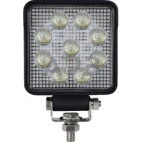 LED darbo žibintas kvadratinis 15W, 1710lm,10/30V, 129x40x100mm, 9 LED  gopart LA15032