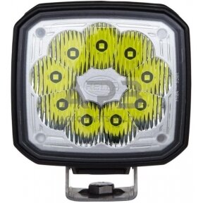 LED darbo žibintas kvadratinis 2000lm, 12/24V, 100x85mm 9 LED, Hella 1GA995506031