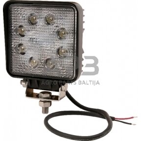 LED darbo žibintas kvadratinis 24W, 1920lm, 10/30V, 128x45x110mm, 8 LED, gopart LA15024