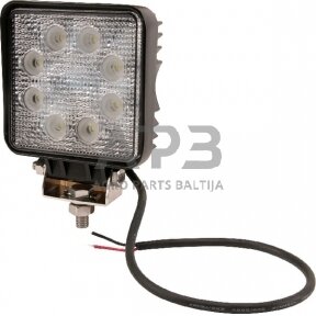 LED darbo žibintas kvadratinis 24W, 1920lm, 10/30V, 128x45x110mm, 8 LED gopart LA15025