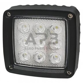 LED darbo žibintas kvadratinis 27W, 3000lm, 10/30V, 9 LED LA10555