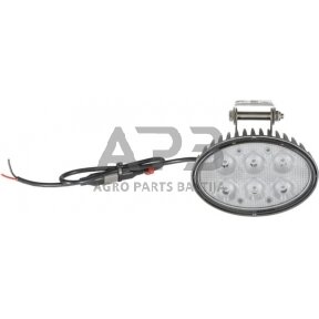 LED darbo žibintas ovalus 60W, 6000lm, 12-60V, 154x105x70mm LA10525