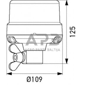 LED oranžinis švyturėlis Hella 2XD066146011