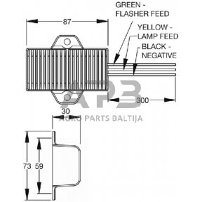 LED Priekabos žibintų valdymo blokas 12V Britax E071012V