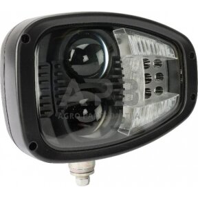 LED priekinis žibintas kairys 22/32W, 12-24V, 240x127x164mm, LA10209